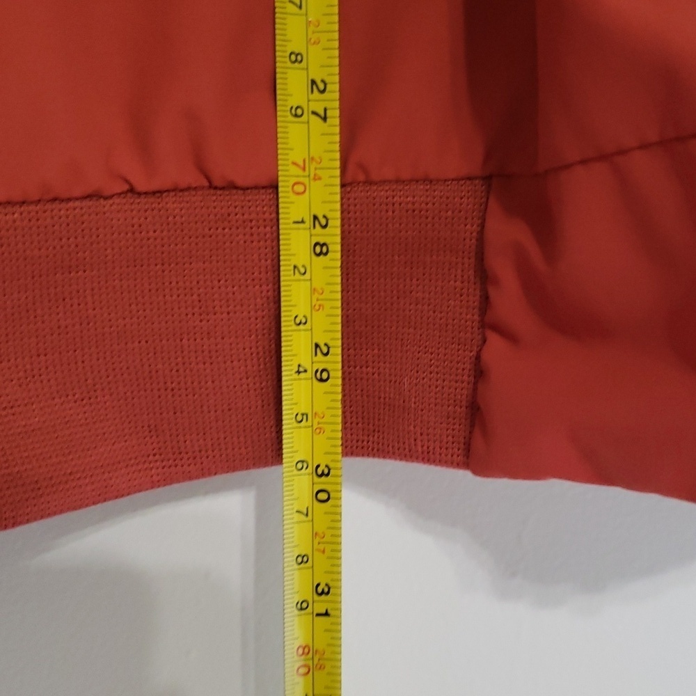 Lands' End Insulated Bomber Jacket Men XL Rust Orange Outdoor Work Trail Winter - Picture 4 of 12